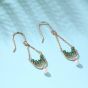 Holiday Waterdrop Natural Pearl Tassels 925 Sterling Silver Dangling Earrings